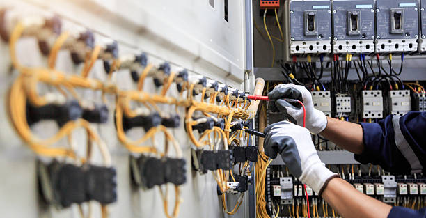 Professional Electrician technician working in Plain City, UT